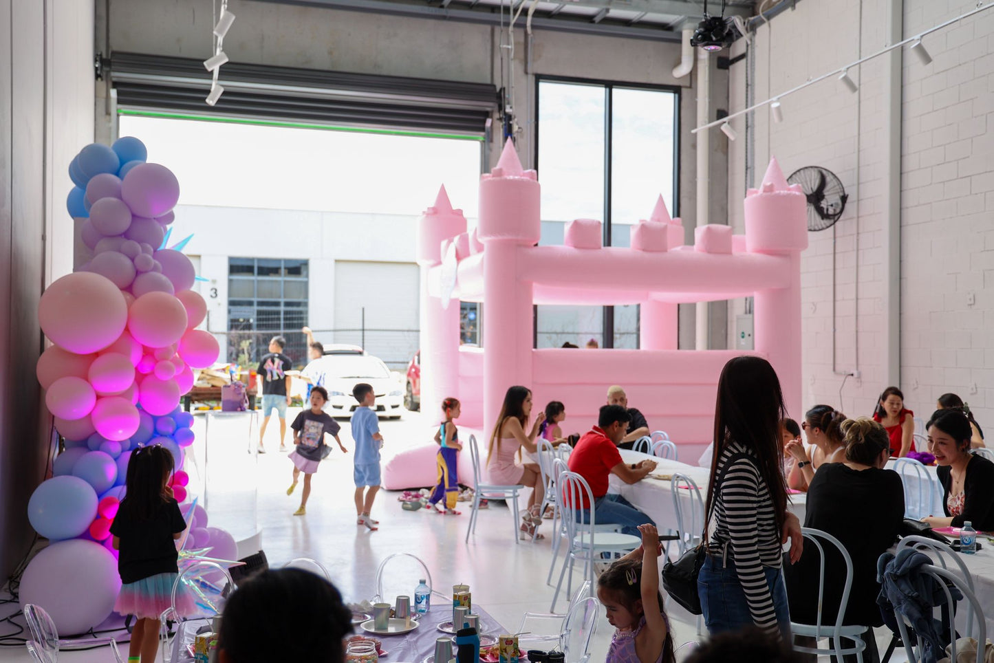 Pastel Pink Jumping Castle (3.5m x 3.5m)