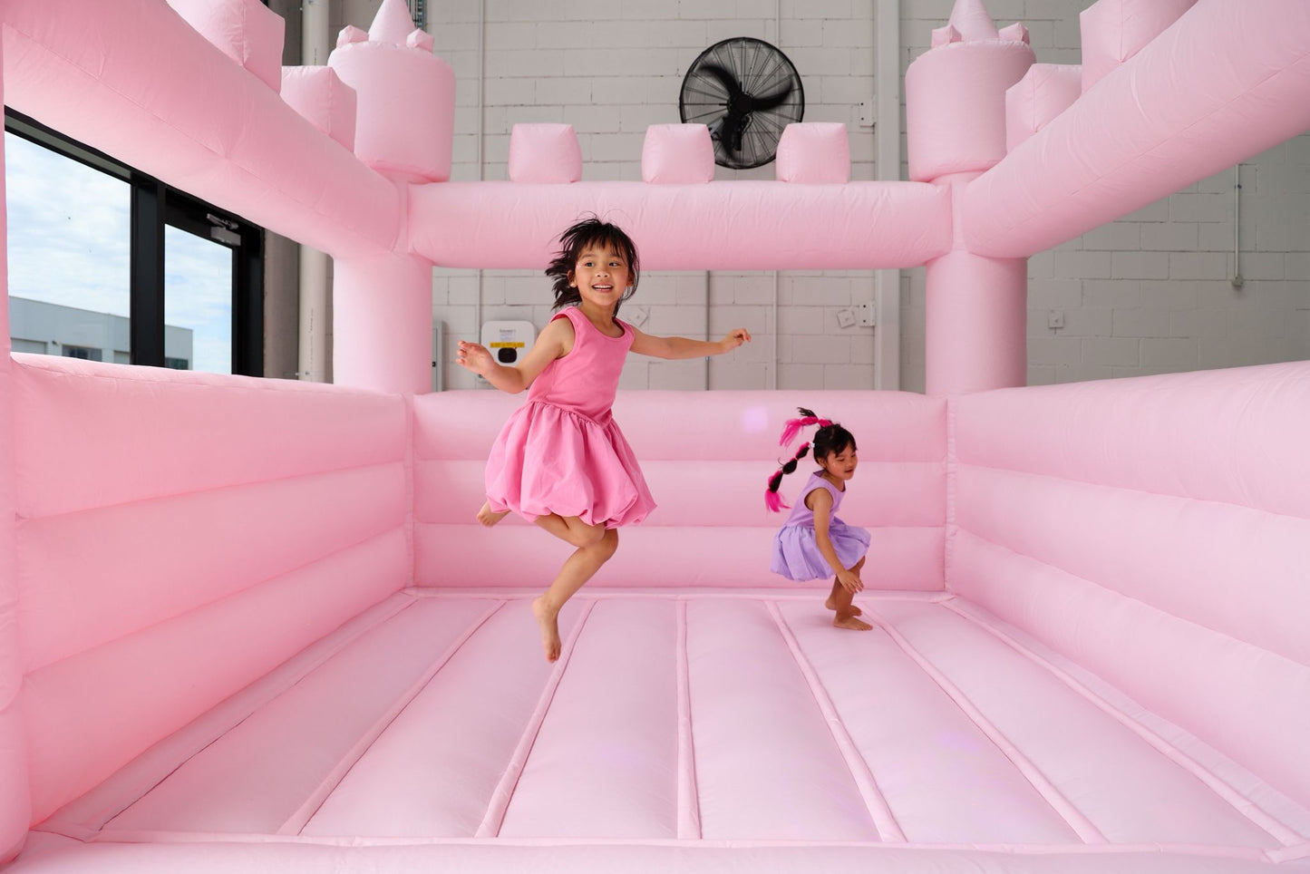 Pastel Pink Jumping Castle (3.5m x 3.5m)
